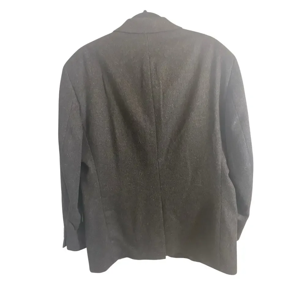 Jos A Bank Blazer Mens 42R Wool Black Suit Jacket Two Button EUC Pockets - Picture 2 of 14